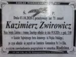 Zmarł Kolega Kazimierz Zwirowicz